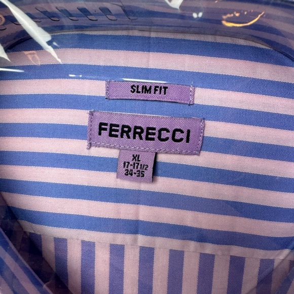 Ferrecci Bruno Rose Slim Fit men’s XL Dress shirt - Picture 4 of 5